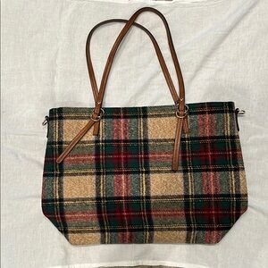 Jen & Co Plaid Tote Bag - Multicolor
